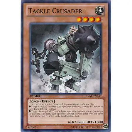 YuGiOh Trading Card Game Legacy of the Valiant Common Tackle Crusader LVAL-EN043