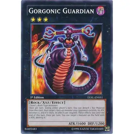 YuGiOh Trading Card Game Legacy of the Valiant Common Gorgonic Guardian LVAL-EN051