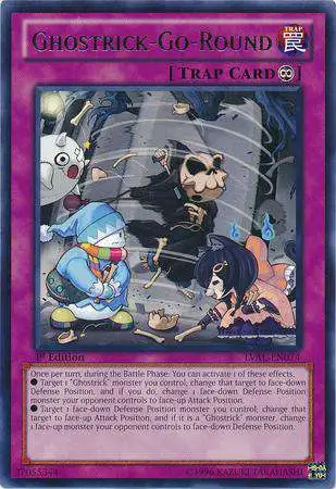 YuGiOh Trading Card Game Legacy of the Valiant Rare Ghostrick-Go-Round LVAL-EN074