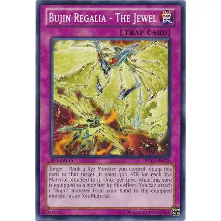 YuGiOh Trading Card Game Legacy of the Valiant Common Bujin Regalia - The Jewel LVAL-EN075