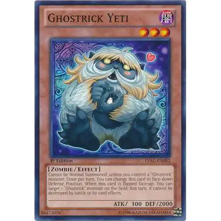 YuGiOh Trading Card Game Legacy of the Valiant Common Ghostrick Yeti LVAL-EN082