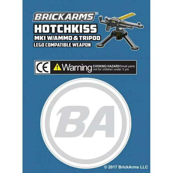 BrickArms M1909 Hotchkiss Mk1 with Ammo & Tripod 2.5-Inch