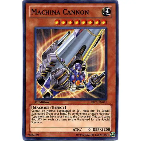 YuGiOh 2012 Premium Collector Tin Super Rare Machina Cannon PRC1-EN011