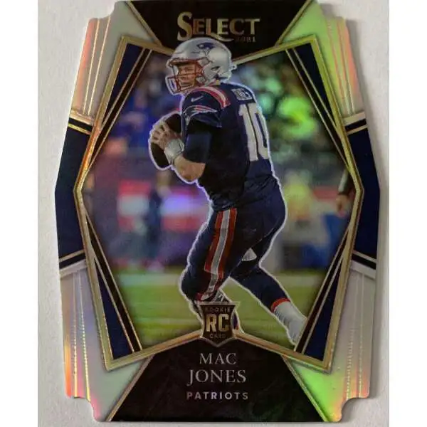 NFL 2021 Select Football Mac Jones Silver Trading Card #151 [Die Cut Rookie]