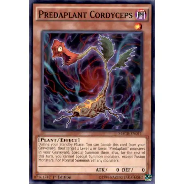 YuGiOh Trading Card Game Maximum Crisis Common Predaplant Cordyceps MACR-EN011