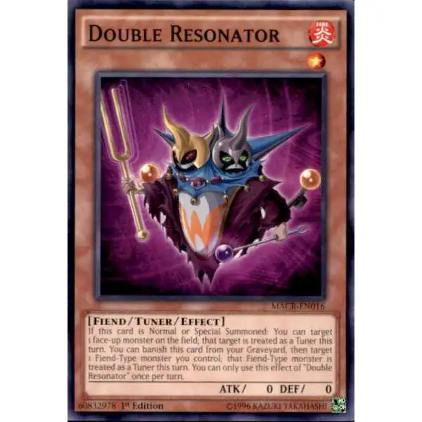 YuGiOh Trading Card Game Maximum Crisis Common Double Resonator MACR-EN016