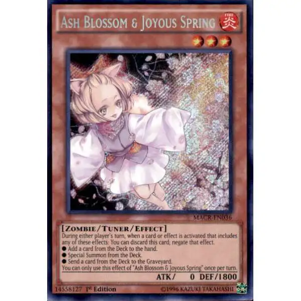 ash blossom yugioh card Yu-Gi-Oh! & Joyous Spring - SDCB-EN014 - Common embodying the joy and excitement of dueling. Yugioh Card Ash Blossom &
