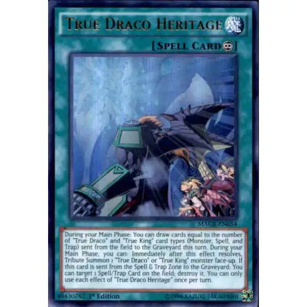 YuGiOh Trading Card Game Maximum Crisis Ultra Rare True Draco Heritage MACR-EN054