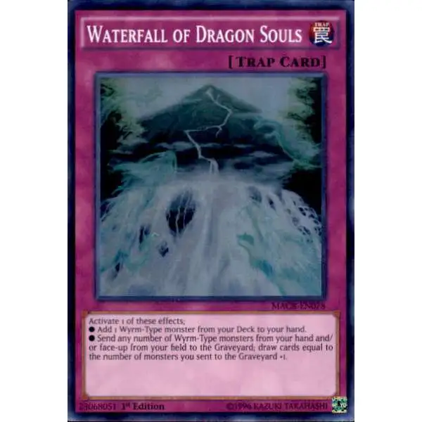 YuGiOh Trading Card Game Maximum Crisis Super Rare Waterfall of Dragon Souls MACR-EN078