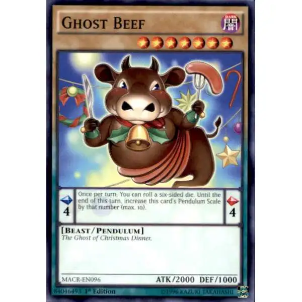 YuGiOh Trading Card Game Maximum Crisis Common Ghost Beef MACR-EN096