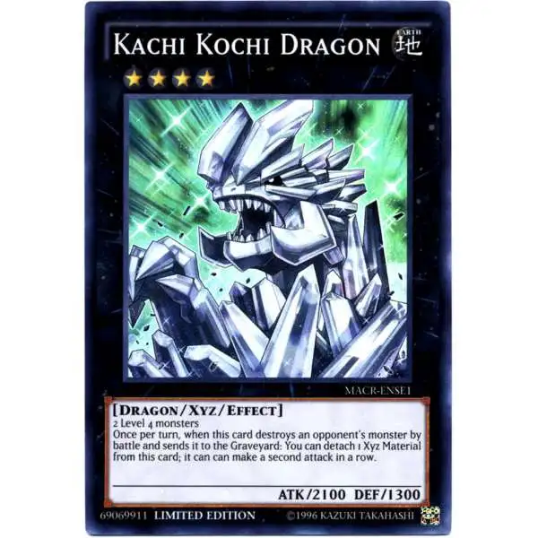 YuGiOh Trading Card Game Maximum Crisis Super Rare Kachi Kochi Dragon MACR-ENSE1