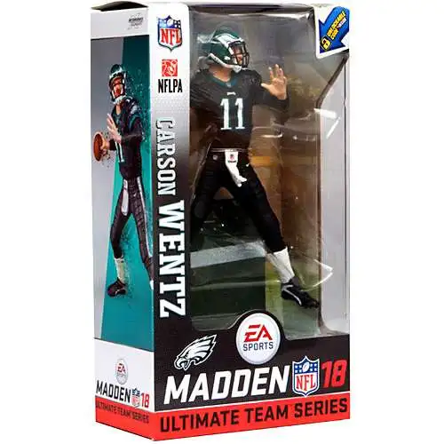 McFarlane Toys NFL Philadelphia Eagles EA Sports Madden 18 Ultimate Team Series 1 Carson Wentz Action Figure [Dark Green Uniform]