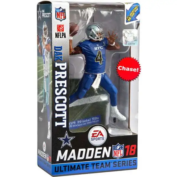 McFarlane Toys NFL Dallas Cowboys EA Sports Madden 18 Ultimate Team Series 2 Dak Prescott Action Figure [Pro Bowl Jersey Chase Version]