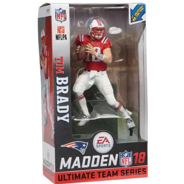 McFarlane Toys NFL New England Patriots EA Sports Madden 18 Ultimate Team Series 1 Tom Brady Exclusive Action Figure [Minutemen Red Jersey]