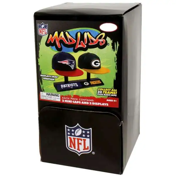 Mad Lids NFL Series 2 Blind Packs Baseball Hats With Stand