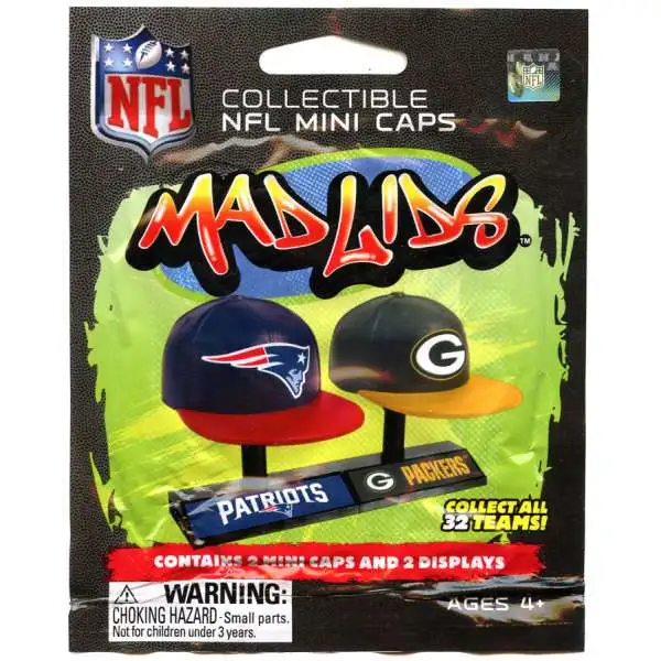 NFL Mad Lids Football Mini Caps Series 1 Mystery Pack [2 RANDOM Hats]