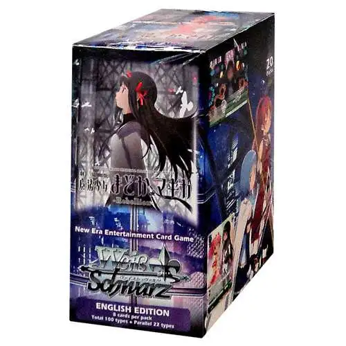 Weiss Schwarz Trading Card Game Puella Magi Madoka Magica The Movie Rebellion Booster Box [20 Packs]