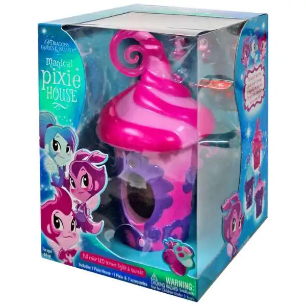 Of Dragons, Fairies & Wizards Pink Magical Pixie House