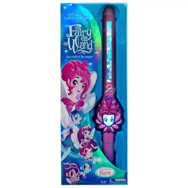 Of Dragons, Fairies & Wizards Fern Magic Fairy Wand [Pink, Damaged Package]