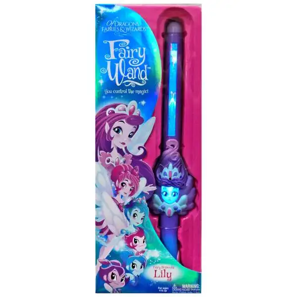 Of Dragons, Fairies & Wizards Lily Magic Fairy Wand [Purple]