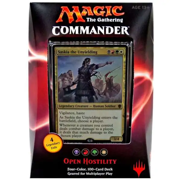 MtG 2016 Commander Open Hostility Deck [100 Cards & More]