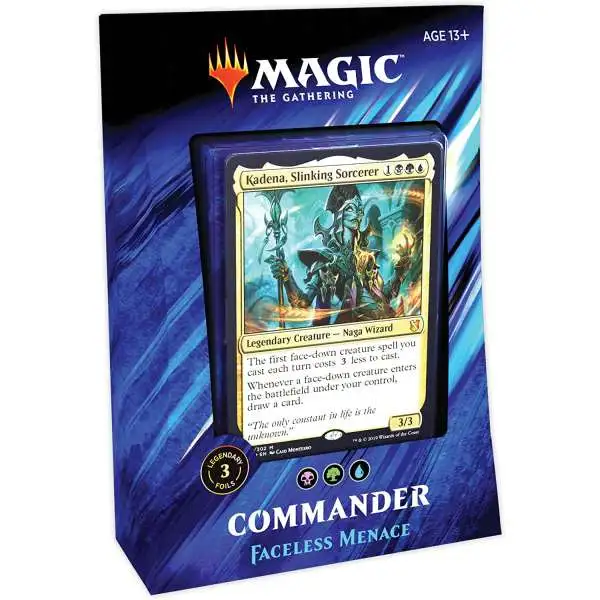 MtG Commander 2019 Faceless Menace Deck [Black Green Blue, 100 Cards]