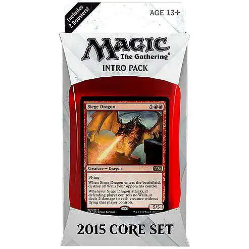 MtG 2015 Core Set Flames of the Dragon Intro Pack [Includes 2 Booster Packs]