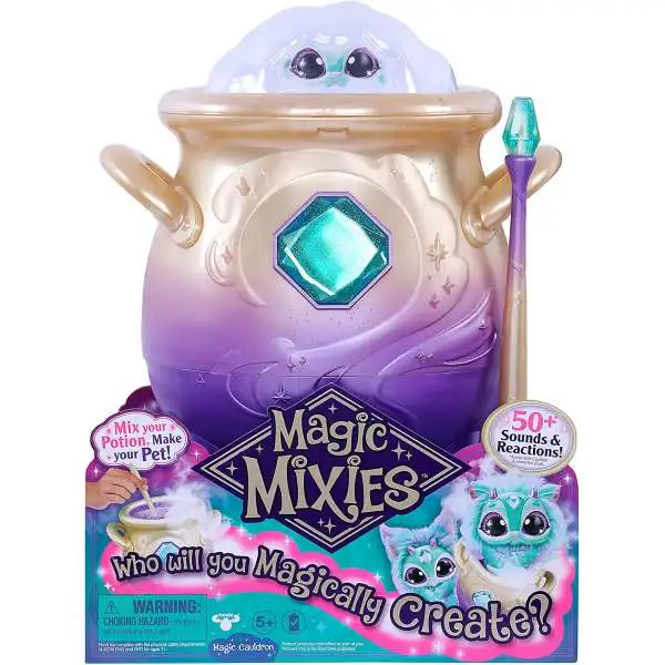Magic Mixies Magical Misting Cauldron Interactive Plush Toy [BLUE]