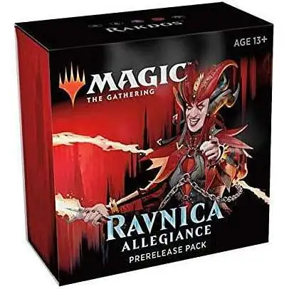 MtG Ravnica Allegiance Rakdos (Black & Red) Prerelease Pack [5 Booster Packs, Seeded Pack, Promo Card & More]