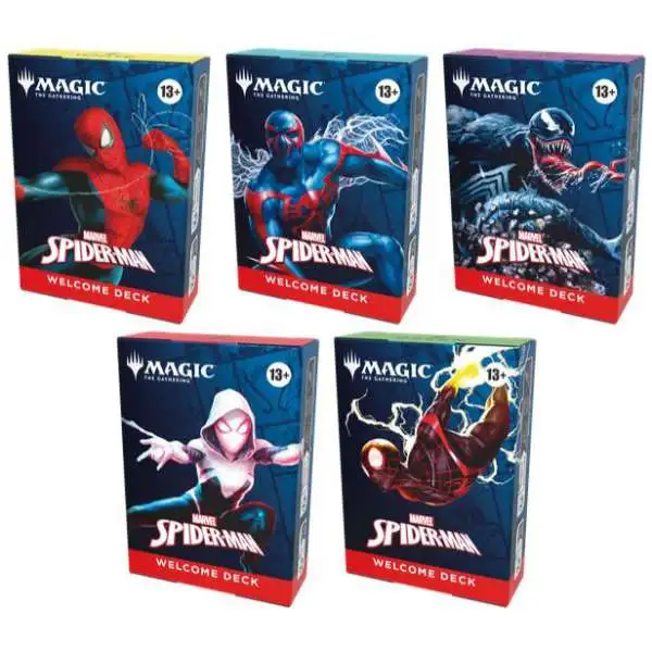 Magic The Gathering Marvel Spider-Man Set of 5 Welcome Decks