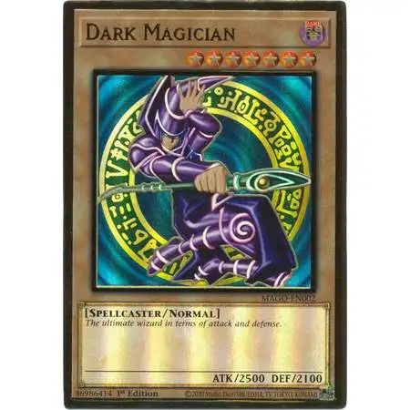 YuGiOh Maximum Gold Premium Gold Rare Dark Magician MAGO-EN002