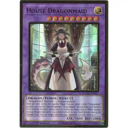 YuGiOh Maximum Gold Premium Gold Rare House Dragonmaid MAGO-EN027