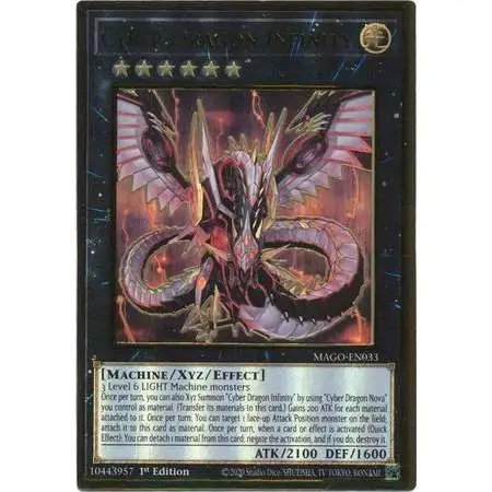 YuGiOh Maximum Gold Premium Gold Rare Cyber Dragon Infinity MAGO-EN033