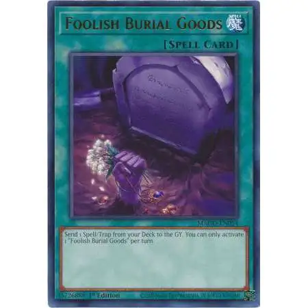 YuGiOh Maximum Gold Rare Foolish Burial Goods MAGO-EN054