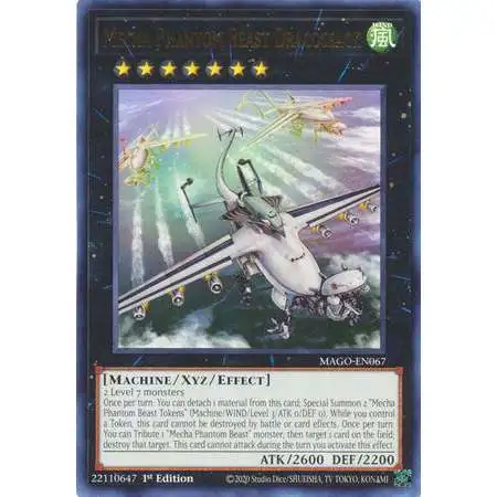 YuGiOh Maximum Gold Rare Mecha Phantom Beast Dracossack MAGO-EN067