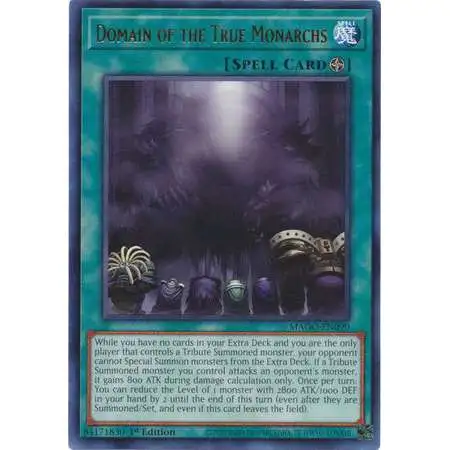 YuGiOh Maximum Gold Rare Domain of the True Monarchs MAGO-EN090