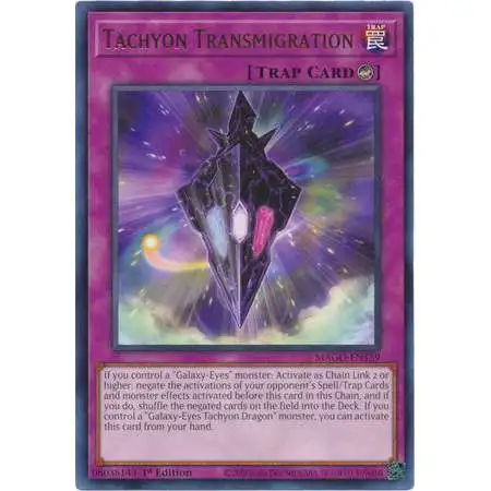 YuGiOh Maximum Gold Rare Tachyon Transmigration MAGO-EN159