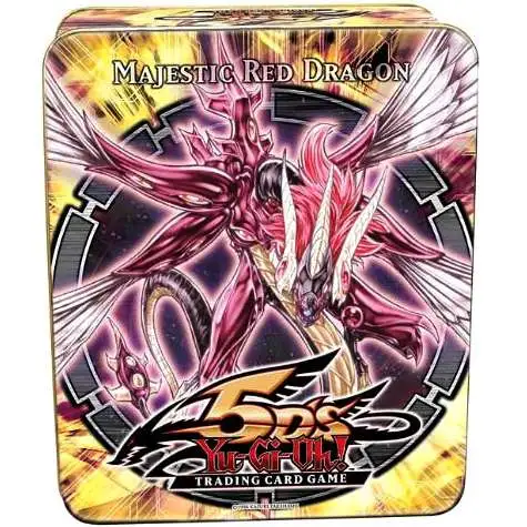 YuGiOh Trading Card Game 2010 Majestic Red Dragon Tin Set [5 Booster Packs & 5 Super Rare Cards]