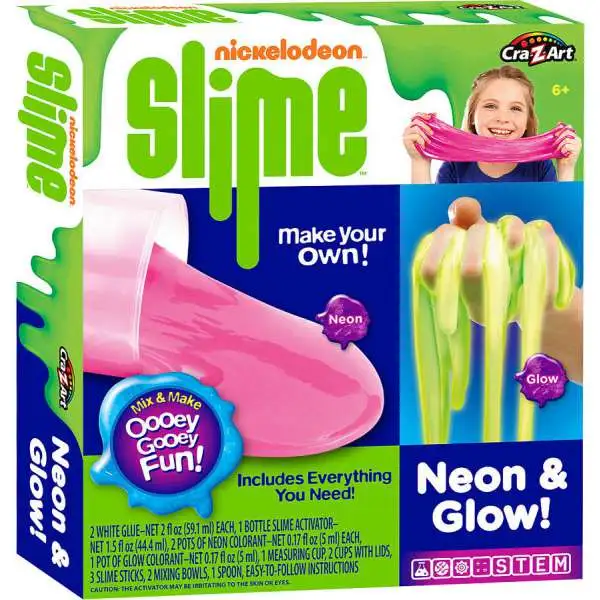 Nickelodeon Slime Neon & Glow Kit