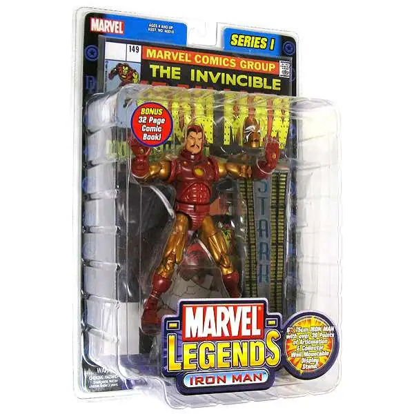 Marvel Legends Iron Man Action Figure [Gold & Red Armor, Damaged Package]