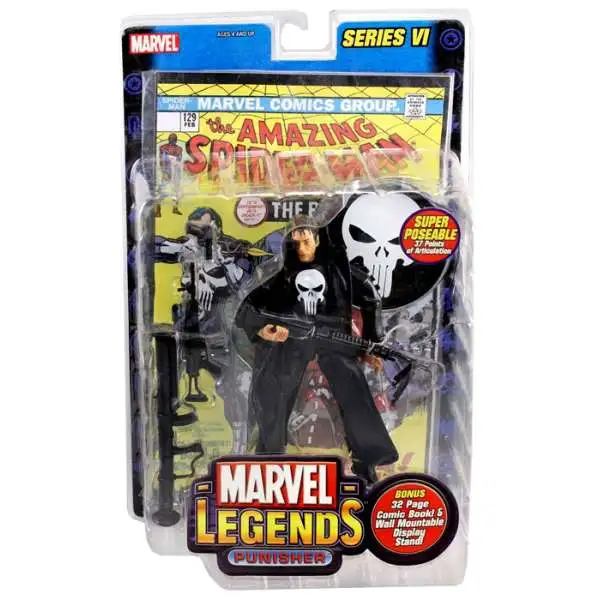 Marvel Legends Series 6 Punisher Action Figure [Movie Version, Damaged Package]