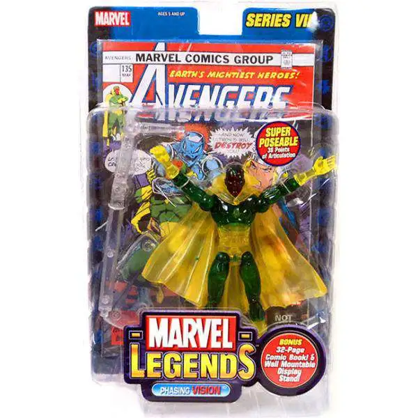 Marvel Legends Series 7 Vision Action Figure Phasing Variant Toy