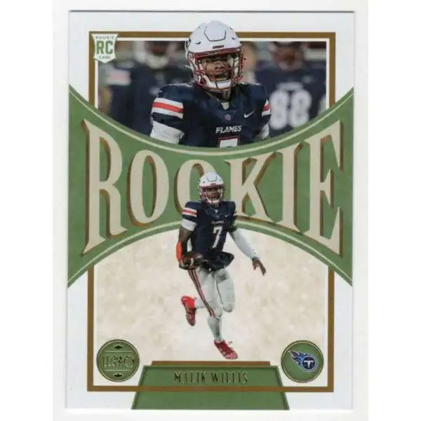 NFL 2022 Legacy Football Malik Willis #143 [Rookie Card]
