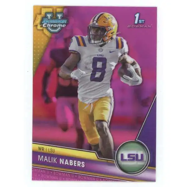 NFL 2023 Bowman Chrome U 1st Bowman Pink Refractor Malik Nabers #74