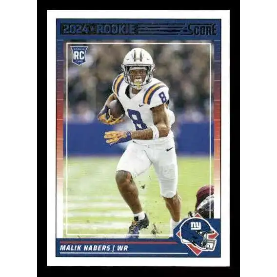 NFL New York Giants 2024 Score Football Malik Nabers #306 [Rookie]