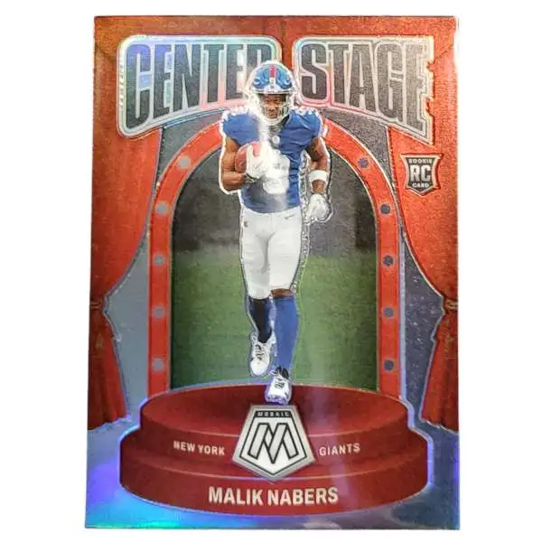 NFL 2024 Panini Mosaic Football Center Stage Malik Nabers #3 [Rookie]
