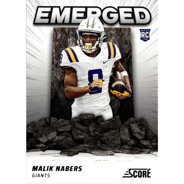 NFL New York Giants 2024 Score Football Emerged Malik Nabers RM-MNS [Rookie]