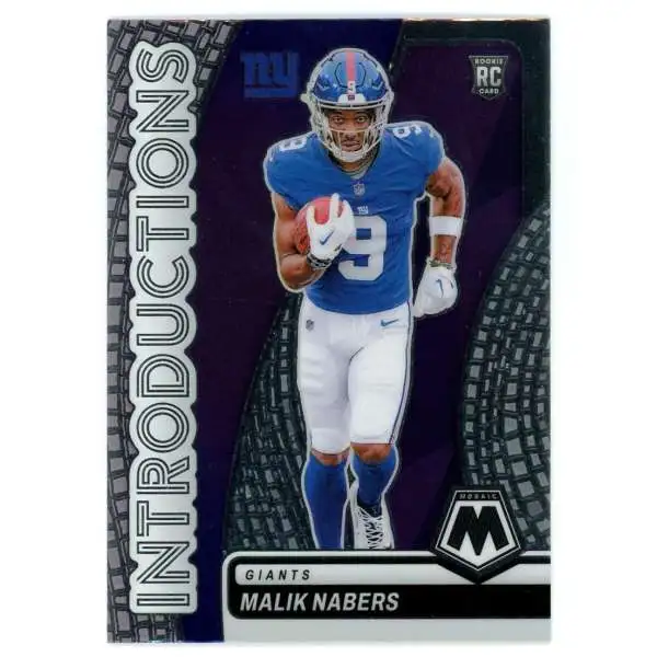 NFL 2024 Panini Mosaic Football Introductions Malik Nabers #4 [Rookie]