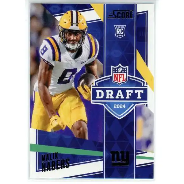 NFL New York Giants 2024 Score Football NFL Draft Malik Nabers #6 [Rookie]