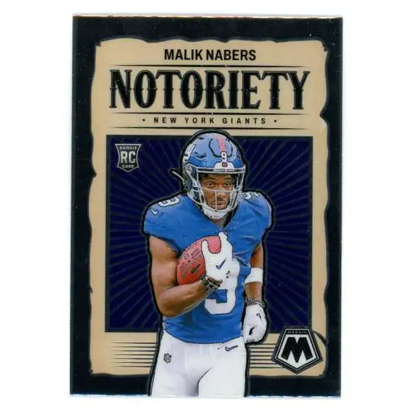 NFL 2024 Panini Mosaic Football Notoriety Malik Nabers #23 [Rookie]